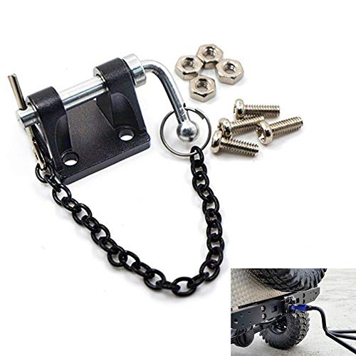 DKKY RC Trailer Hitch Tow Hook with Chain for 1/10 RC Crawler Upgrades Parts