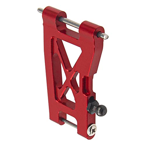 Aluminum Alloy Front & Rear Suspension Arms Set Replacement of 7630 Compatible with Traxxas LaTrax Teton Desert Prerunner 1/18 4WD RC Car (Red) - color: Red