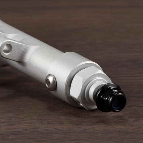 Machined Aluminum F10T Offset Straight Axle Set for 1/10 RC Crawler, Silver | With AR44 30T 8T Gear Set, 192mm Hex to Hex Width, Fits VS4-10 SCX10 II Leaf Spring Chassis - color: Clear