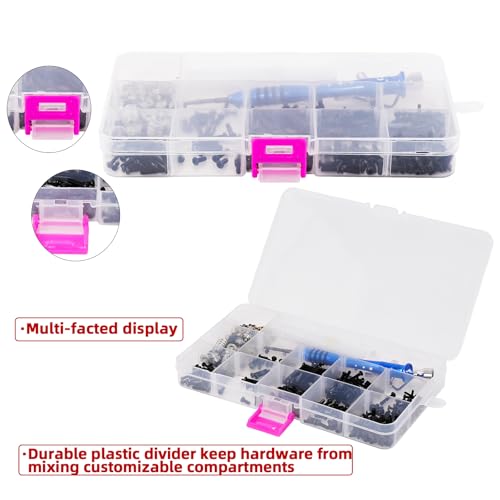 360PCS RC Screw Kit Universal RC Repair Tool Kit Hardware Fastene for 1/12 WPL C14 C24 C34 B1 B14 B24 B16 B36 MN D90 MN99S RC Car