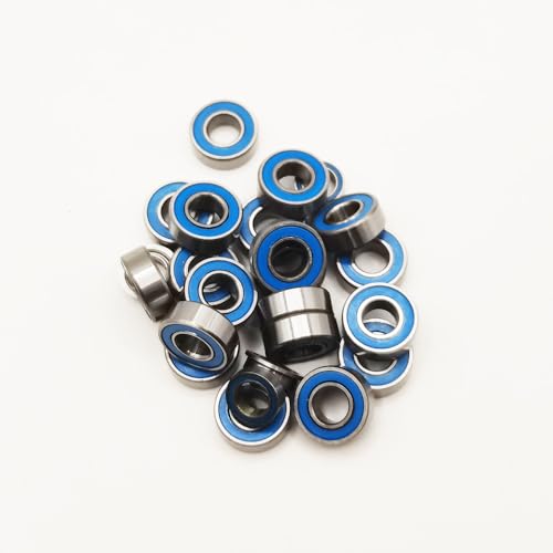 Ball Bearing Set 24pcs Chrome Steel Rubber Seals for 1/10 Tamiya MF-01X Upgrade Parts