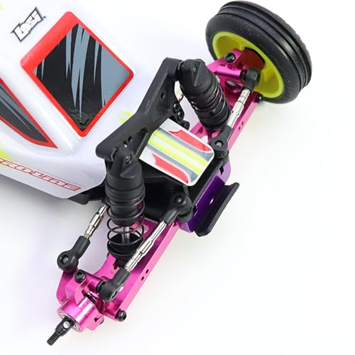 Metal Steering Knuckles C Hubs Suspension Arms CVD Shaft for 1/24 Losi Micro b Rc Car 2WD Buggy Chassis Plate Linkage Upgrades (Set 1 Pink)