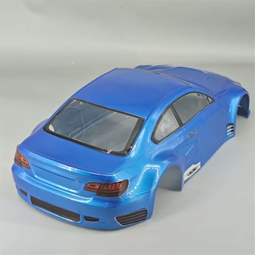 SANTAIZI 1/10 Scale E92 Style RC Body Shell Replacement for Drift Racing Touring On-Road Car Width 200mm with Decal Sheet (Metallic Blue)