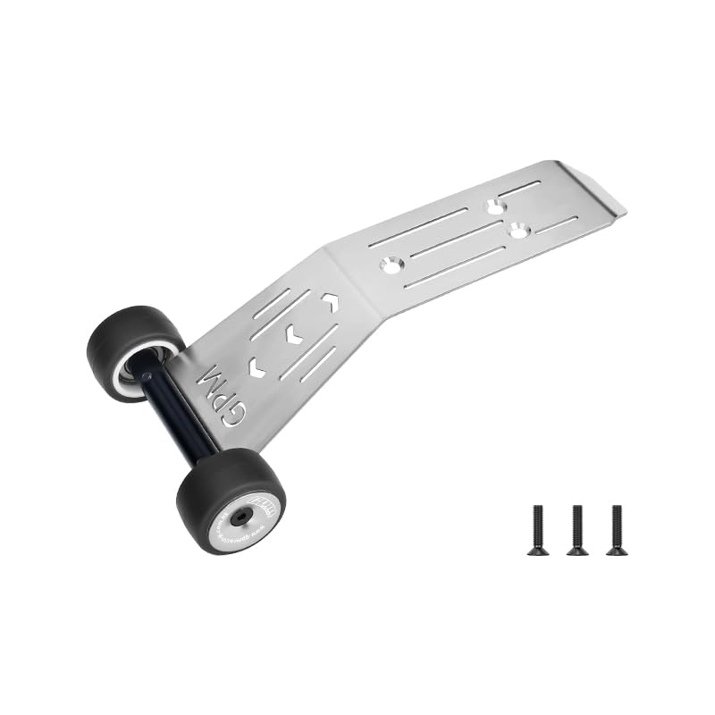 GPM Stainless Steel Bearing Wheelie Bar for Mini Xrt Vxl 3S-108076-1 (Silver) - color: Silver