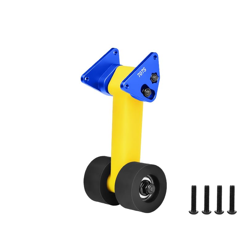 GPM Special Material Rear Wing Mount with Wheelie Set for ARRMA 1/10 Gorgon 4X2 Mega 550 ARA3230 (Blue) - color: Blue