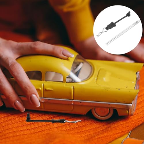 KICHOUSE 20pcs Metal Rc Car Body Clips Universal R-Type Fasteners with Pull Tabs for Rc Crawler and Remote Control Vehicle Shell Replacement Maintenance Accessories