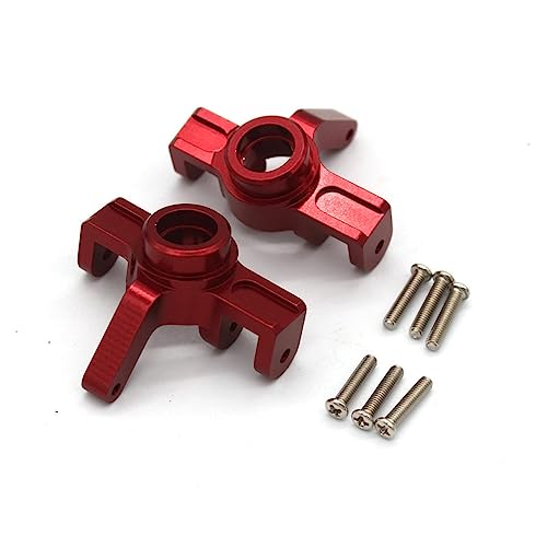 Upgrade Aluminum Alloy Spare Parts Full Set RC Car Accessories Fitting for Hyper Go H16BM H16GT H16DR MJX 1/16 JC16EP Brushless High Speed Trucks (RED,16230 Front Steering Cup) - size: 16230 Front Steering Cup