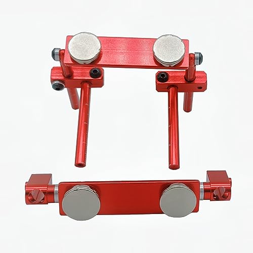 RC Car Magnetic Body Post Aluminum Alloy Body Shell Mount Column Kit with Scale for 1/10 RC Drift HSP 94123 94122 Tamiya 416 417 Sakura S XI CS (Red) - color: Red