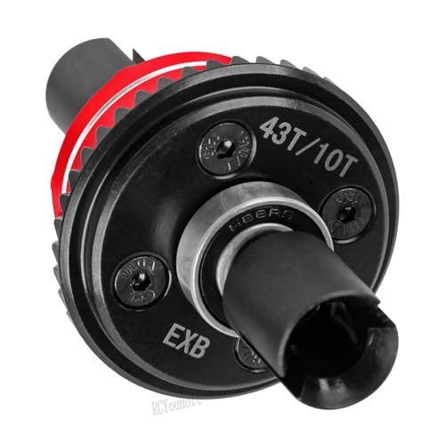 RC 43T/10T Front&Rear Diff Gear Differential Upgrades Part for 1/8 Kraton,Outcast,Notorious,Talion 6s BLX/EXB,1/7 Big Rock,Fireteam,Mojave 6s BLX,Red - color: Red-(upgrades)