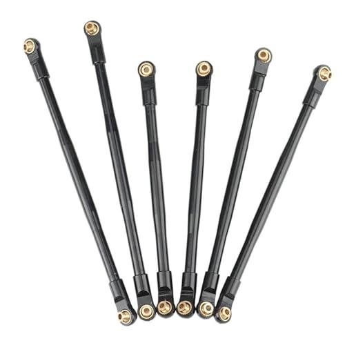 RC Tie Link Rods Compatible with AXIAL for RBX10 for Ryft 1/10 RC Crawler Upgrade Parts Accessories 6 Pcs Metal Link Rod Linkage Pull Rod Set(Gray) - color: Gray