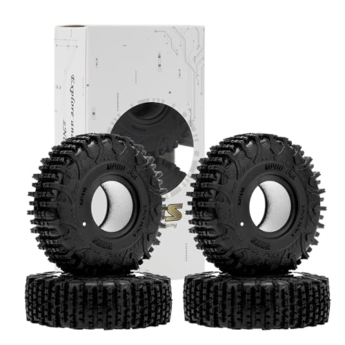 MEUS RACING 1.0 Tires - MS6 MPRO Pin Tires for TRX4M SCX24 FCX24 AX24 1/24 1/18 RC Crawler, 0.79/2.36/R1.0, #M1002 - size: M1002