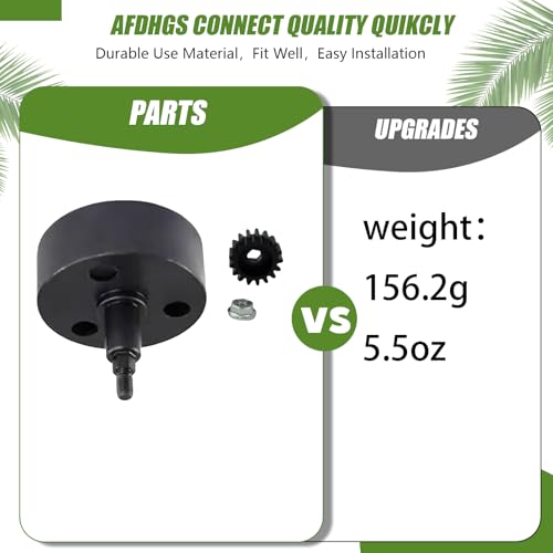 Alloy Clutch Bell and 17T Hardened Steel Pinion Gear Upgrade Set for 1/5 RC Hpi Baja 5B 5T 5SC - Enhanced Nut Fastening