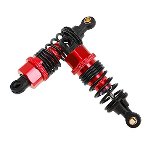 ShareGoo 4Pack Adjustable Shock Absorber Damper 68mm 102004 Compatible with HPI HSP Traxxas Losi Axial Tamiya Lightning EP 1/10 On-Road Drift Car (Red) - color: Red