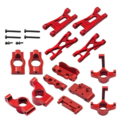 for Losi Micro B 2WD RTR LOS00007 1/24 Steering Knuckles C Hubs Suspension Arms Bulkhead Rc for Buggy Car Upgrades Accessories RC Steering Knuckles Cup(Red) - size: Red