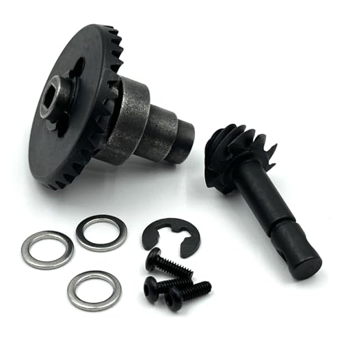 Overdrive Bevel Gear Set 30T/8T for 1/10 RC Crawlers, Differential Gear Compatible with Axial AR44 / AR45 & Capra Currie F9 Axles - size: 30/8T