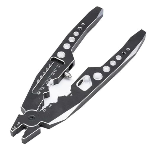 RC Crawlers Components for All-Metal Multi-Function RC Shock Absorbing Tool Pliers Ball Nose Suspension Lever Tools for Car Assembly(Black) - color: Black