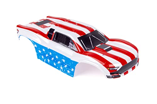 Custom Body USA Flag Style Compatible for ARRMA VORTEKS 3S 4x4 4x2 BLX 1/10 Stadium Truck(V-UF-01) - color: Usa Flag
