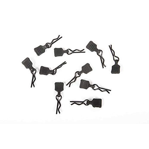 Axial 3mm Body Clip with Tab, Black (10), AXI206000 Small