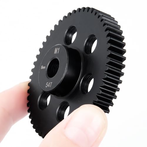 Steel Pinion Motor M1 8mm 54T Gears for ARRMA 4WD Tra-xxas X-MAXX | 1/5 1/7 1/8 RC Car Upgrade - size: 54T