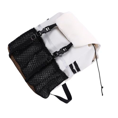 Yctze RC Simulation Backpack, Oxford Cloth Storage Bag, Stickers Backpack with Customization, Ideal for SCX10, 1/8 & 1/10 Scale RC Crawlers (White) - color: White