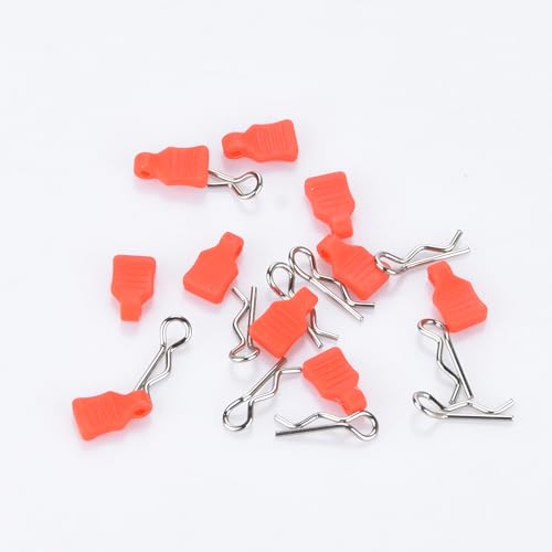 10Pcs Metal RC Body Clips with Pull Tab Replacement for AXIAL SCX24 RC Cars Spare Parts