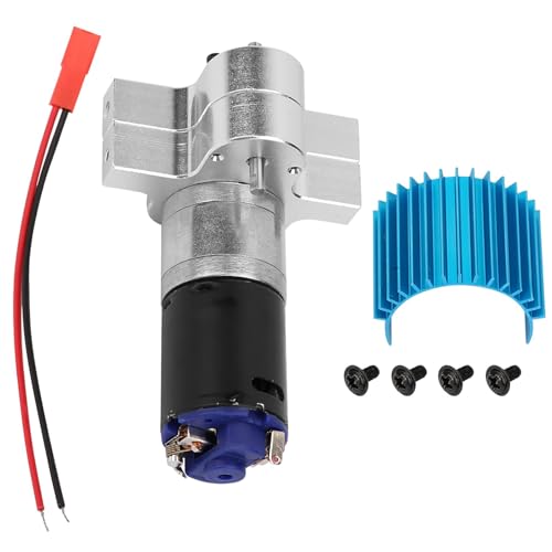 RC Transfer Case, Metal Transfer Case with 370 Brush Motor 8x5.3x4cm/3.15x2.09x1.57in RC Drive Gearbox Upgrades Parts for C14 C24 B14 B24 B16 B36