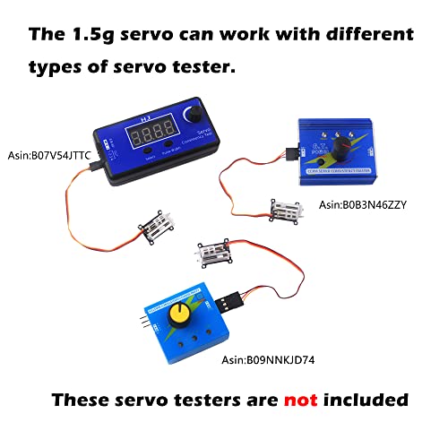 2pcs Tiny 1.5g servo Micro Linear Digital Servo Lightweight Mini Size for Indoor Aircraft Small RC Plane