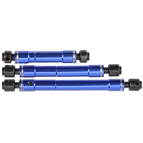 Transmission Shaft Drive, Propeller Metal Shaft Fit for Traxxas4 TRX6 1/10 RC Crawler Car Aluminum Alloy Steel Blue 75mm 103mm 123mm 3Pcs Set
