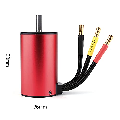 GoolRC 3660 3800KV Brushless Motor 80A ESC Brushless Electronic Speed Controller 6V/3A BEC for 1/10 RC Car Crawler Truck