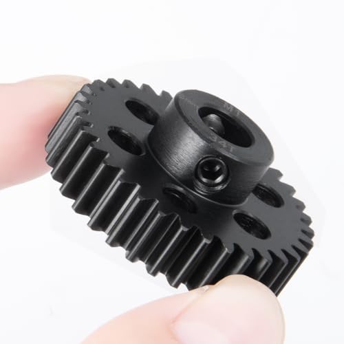 Steel Pinion Motor M1 8mm 34T Gears for ARRMA 4WD Tra-xxas X-MAXX | 1/5 1/7 1/8 RC Car Upgrade - size: 34T