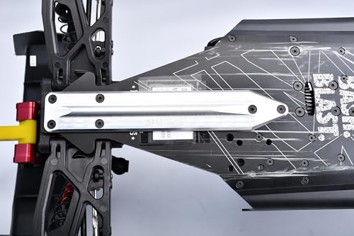 Aluminum 7075 Alloy Rear Chassis Skid Plate Brace for Arrma 1:8 KRATON 6S EXB/KRATON 6S V6 / KRATON 6S V5 Speed Truck Upgrades - Blue