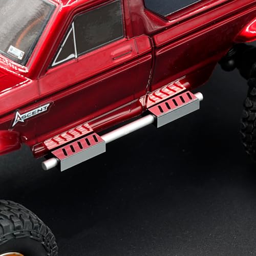 Aluminum Side Step Running Board Foot-Plate Slider for Redcat Ascent-18 1/18 Scale RC Rock Crawler Upgrades,1 Pair