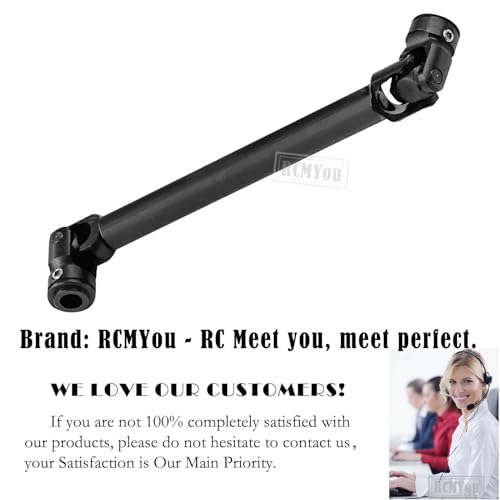 RC Crawler Drive Shaft 115-176MM Upgrades for 1/10 SCX10 SCX10 II 90046 SCX10 III AXI03007 TRX4 D90,Universal Driveshaft,Steel Full Metal Axles Part Hop-Ups,Black - size: 115-176MM