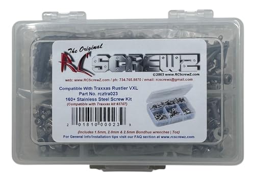 RCScrewZ Compatible Stainless Steel Screw Kit for the Traxxas Rustler VXL (#3707)