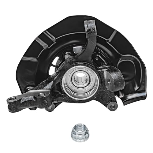 Detroit Axle - FWD Front Steering Knuckles CV Axles for 04-10 Toyota Sienna | 2 Steering Knuckles Wheel Hub Bearings 2 CV Axles Replacement - size: 4UX48618/Kit
