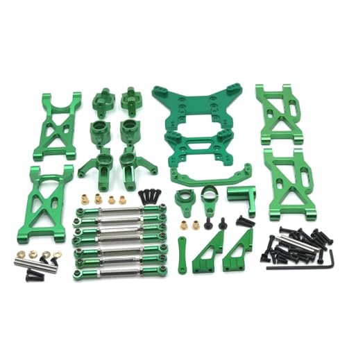 for WLtoys 104001 104002 1/10 Vulnerable Set Metal Upgrade Replacement RC Car Parts Remote Control Accessories Rc Parts - color: Green