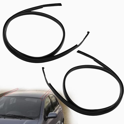 Pair Roof Drip Molding Strips Weatherstrip Fit for Toyota Yaris Hatchback | Roof Molding Drip Left and Right Side Fits for Toyota Yaris Hatchback 2006 2007 2008 2009 2010 2011 Replace 75551-52130 - color: 75551-52130