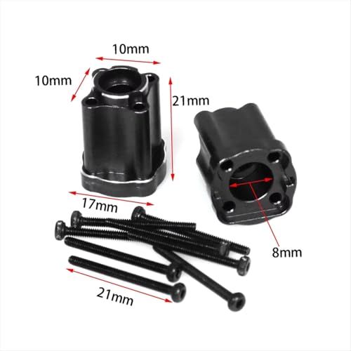 RC Spare Part Compatible with LOSI for Mini for LMT 4X4 1/18 RC Car Monster Truck Upgrade Parts Accessories Aluminum Alloy Rear Cup Kit