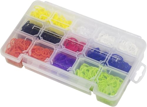 Akro-Mils 05705 Plastic Portable Parts Storage Case for Hardware and Crafts with Hinged Lid and 4 Adjustable Dividers, (8-3/8-Inch x 5-Inch x 1-5/8-Inch), Small, Clear, 12-Pack - size: Small, style: 12-Pack