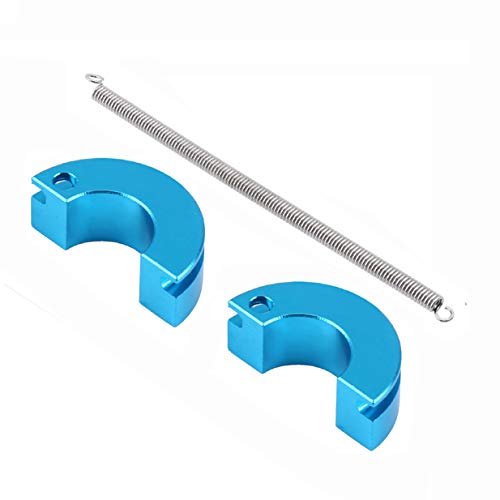 2Set ShareGoo Alloy Aluminum Shoe Clutch with Spring Upgrade Parts Compatible with HSP Axial HPI Traxxas Himoto Wltoys 1/10 Nitro RC On/Off Road Buggy Car Truck,Blue