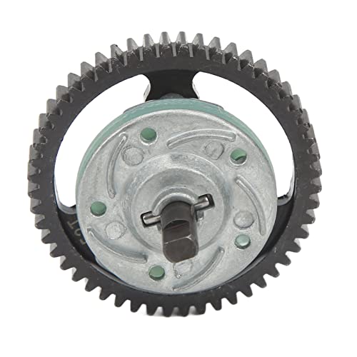RC Differential Assembly Set, Steel 52T Gear Kit with 15T 17T 19T Pinions, Black 85g Conversion Shaft Set for Slash 4x4 E T Maxx RC Car Users
