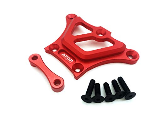 ATOP RC Front top Chassis Brace V2 for Losi 5ive-T/ 2.0 and Mini (Red)
