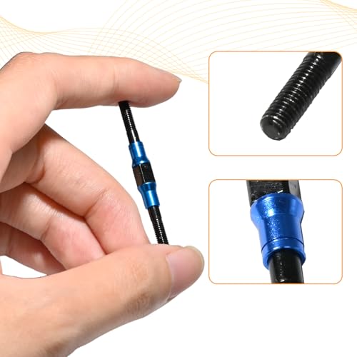 2PCS 3x42mm Aluminum Alloy Turnbuckle Shaft with M3 Threads, Push Rod Tie Rod Linkage Replacement for #53942, Compatible with 1/10 TAMIYA RC Crawlers Trucks On/Off-road Buggy Upgrade (Blue) - style: 2pcs-42mm #53942