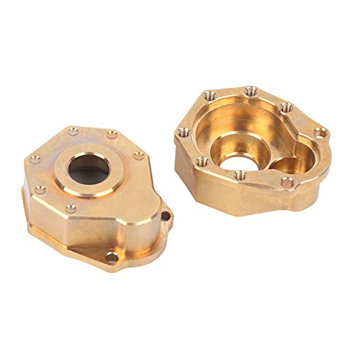 Front Back Portal Axle Universal Axle Case Cover Brass Weight Heavy Duty Brass Steering Knuckle Portal Cover for TRX4 Crawler 1/10 RC Car