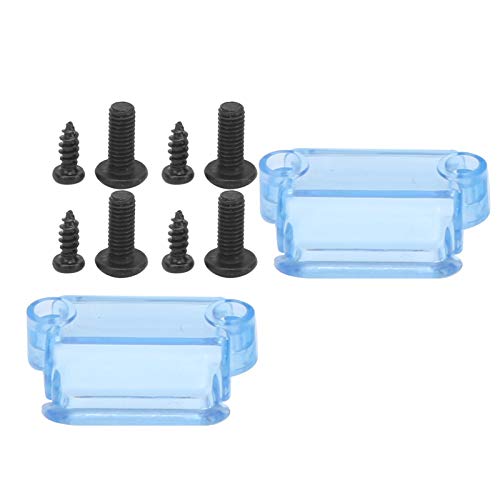 Pissente RC Receiving Box, 2Sets Transparent Blue Plastic RC Receiver Box Radio Receiver Protector Receiving Box for RC Car Boat Model Car Accessories, 2.1x1.5x1.3 in