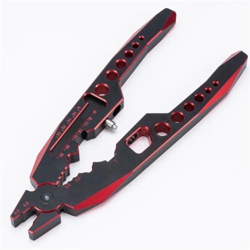 RC Crawlers Components for All-Metal Multi-Function RC Shock Absorbing Tool Pliers Ball Nose Suspension Lever Tools for Car Assembly(Red) - color: Red