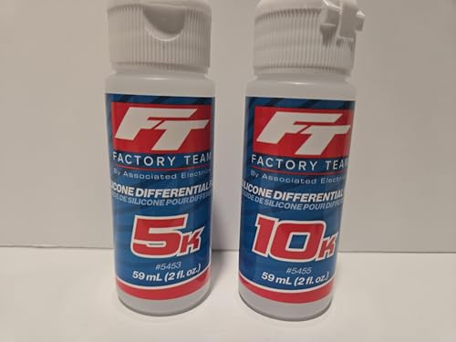 2 Pack Associated Silicone Diff Fluid Oil 10,000 and 5000 5K 10K LOSI RC CAR Truck