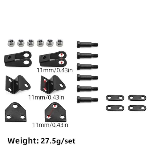 RC Car Toys For Tamiya 1/14 Set Of Aluminum Alloy Front And Rear Suspension Hanger Brackets Tractor Truck Model Cars Modification Parts