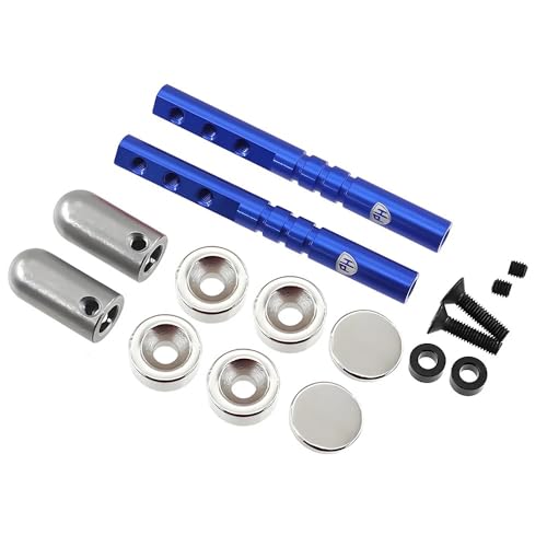Magnetic Realistic Body Mounts for 1/10 Car/Rock Crawler (Blue) - color: Blue
