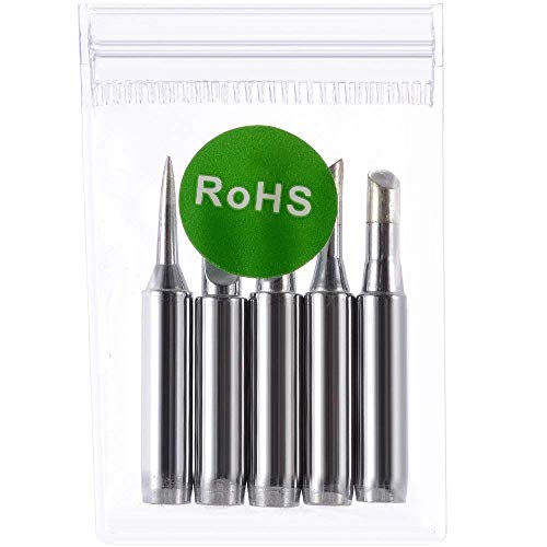 Soldering Iron Kit Electronics - FEITA Adjustable Temperature Solder Iron AC110V 60W with 5Pcs Different Solder Tips, Soldering Stand, Solder Wire for Variously Electronic Repair - color: 60w 8in1
